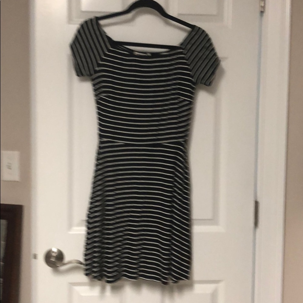 Cute short sleeved striped dress